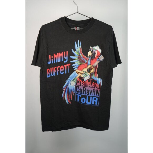 VTG Giant Jimmy Buffet Chameleon Caravan 1993 Tour Tee Shirt L Single Stitch - Picture 1 of 8